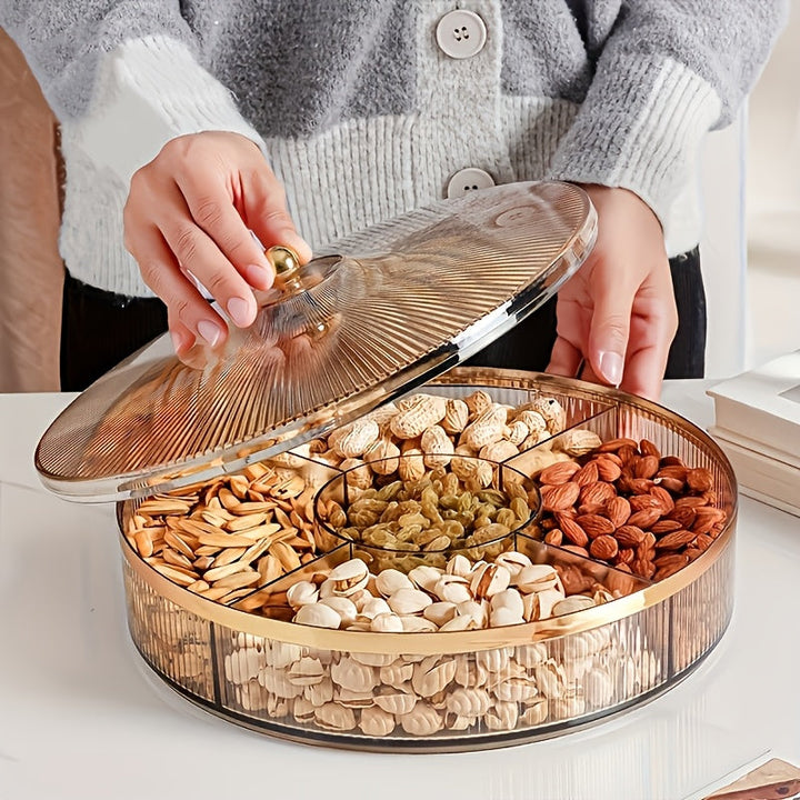 Tarro de Dulces de 10.92 Pulgadas con Tapa - Ideal para Snacks, Frutas y Decoración del Hogar | Recipiente Duradero de Gran Capacidad, Perfecto para Fiestas y Celebraciones, Adecuado para Halloween y Navidad