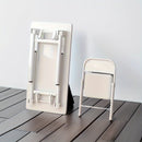Escritorio plegable para computadora incluye silla, diseño compacto para hogar, dormitorio y espacios pequeños, estilo moderno, simple y elegante, adecuado para todas las estaciones.