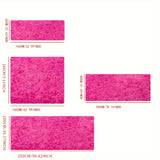 Alfombra de felpa rosa ultra suave, fácil de limpiar, antideslizante, duradera y esponjosa, ideal para decorar sala, dormitorio, estudio o pasillo largo, cómoda y agradable, decoración en tira larga