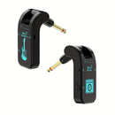 Sistema inalámbrico para guitarra de 2.4 GHz con batería recargable - Chip de alta calidad, 10 horas de duración, emparejamiento automático para guitarras eléctricas, bajos y más - Negro, transmisor inalámbrico para guitarra