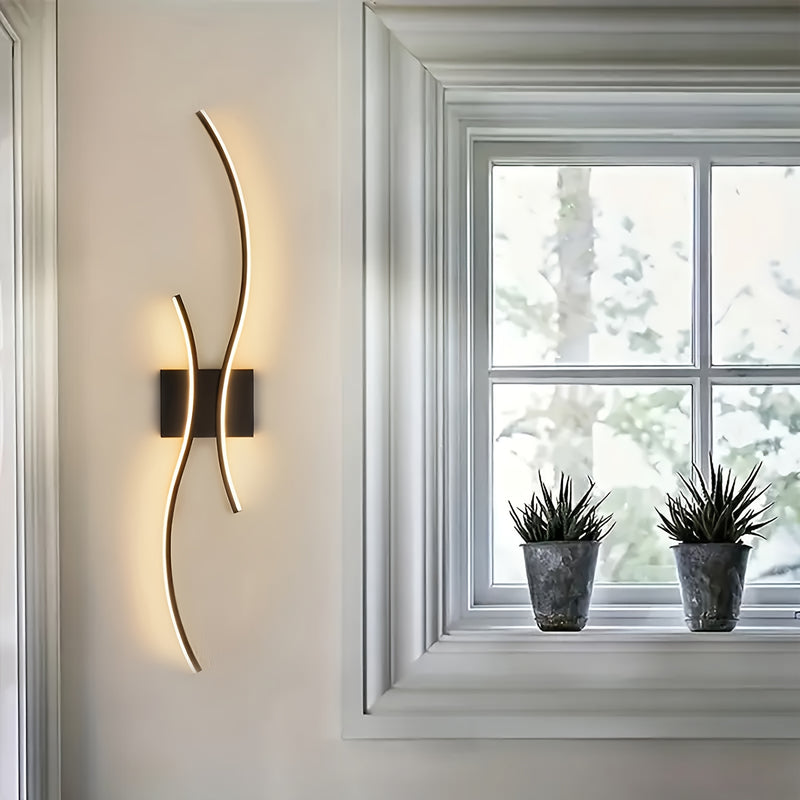 Aplicación de Pared LED Moderna, Aparato de Iluminación Semi-Incrustado, Brillo Cálido para Bares, Hoteles, Áreas de Tocador, Restaurantes y Salas de Estar, Incluye Herrajes de Instalación, Fácil de Instalar, Iluminación Ambiental, Aplicación de Pared El
