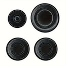 4 paquetes de cubiertas para quemadores de estufas de gas compatibles con estufas Sabaf - Tapas de repuesto duraderas, no se requieren baterías, paquete variado con opciones de 55 mm, 75 mm y 100 mm