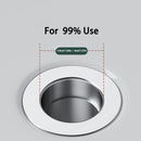 Tapón de drenaje para bañera, desagüe de piso con malla filtrante, fácil de instalar, color plateado