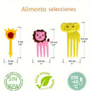 Juego de 36 piezas para decorar bento, tenedores mini de postre con diseño de animales, material plástico, para lonchera bento, regalo para fiestas