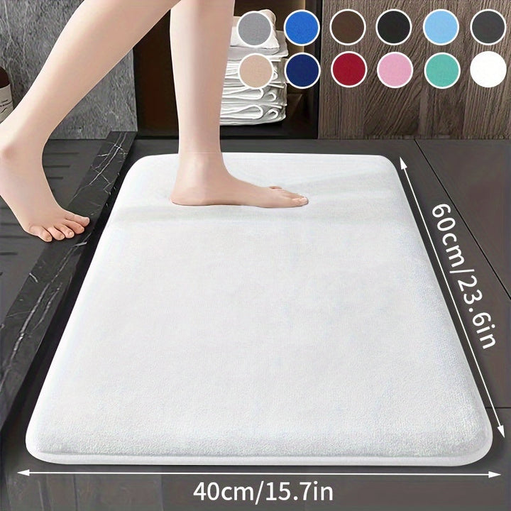 Alfombra de Baño de Esponja Ultra-Suave 25D Gruesa - Antideslizante, Absorbente para Decoración del Hogar, Perfecta para Cocina, Lavandería y Dormitorio, Alfombras de Baño