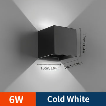 Lámparas de pared para sala, lámpara LED de 6W, luz interior AC 85-265V, aplique de pared LED moderno negro, iluminación montada en pared para sala, pasillo y dormitorios