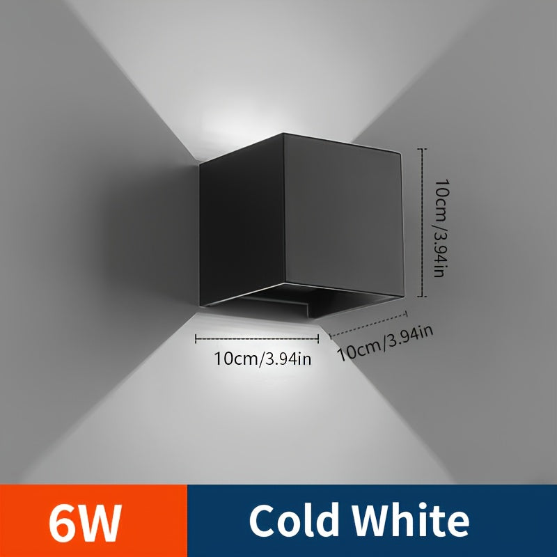 Lámparas de pared para sala, lámpara LED de 6W, luz interior AC 85-265V, aplique de pared LED moderno negro, iluminación montada en pared para sala, pasillo y dormitorios