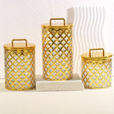 Juego de 3 frascos herméticos grandes para bocadillos y condimentos, resistentes y a prueba de humedad