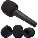 6 piezas de fundas de parabrisas de espuma negra para micrófonos - Duraderas, aislamiento acústico para uso portátil y de estudio, accesorios para micrófonos | Equipo profesional para micrófonos | Fundas de parabrisas de espuma
