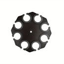 Soporte de micrófono multi para soporte de micrófono - bandeja de metal con 8 ranuras, carga máxima de 8 altavoces, organización y exhibición de escenario - incluye 8 anillos antirrobo