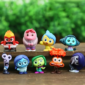 Adornos de personajes de "Inside Out" de Disney en PVC, accesorios exquisitos para escritorio, adecuados para oficinas domésticas y coches, regalos de Año Nuevo, regalos del Día de San Valentín