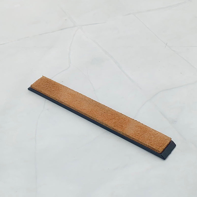 Kit de Afilador de Cuchillos de Cuero Sintético Premium - Aleación de Aluminio, Grano de Diamante, Afilado Manual y Cera de Pulido para Resultados Profesionales