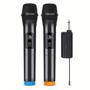 Micrófono sin varillas Portátil Multiusos con Recibidor Recargable para Sistema Dinámico de Mano, Adecuado para Fiestas, Iglesias, Reuniones, Bodas, NUOXIANGE