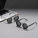 Lentes de moda con luz ajustable, ideales para diversas ocasiones, fiestas retro punk, festivales, para hombres y mujeres. Temporada de Pascua, graduación, Halloween, Navidad. Lentes de aluminio-magnesio, armazón de aleación, estuche y paño para limpiar