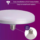 1 unidad, bombillas LED para techo, luces LED UFO ultrabrillantes con rosca E26/E27, lámparas de techo, luces LED, bombillas ultrabrillantes, lámparas colgantes, luz estable, protección ocular, alta iluminación, ideal para uso prolongado, iluminación de