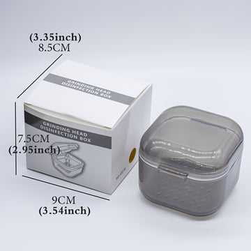 1pc Caja de desinfección portátil para herramientas de uñas, varios colores a elegir, caja de almacenamiento multifuncional con accesorios de filtro, equipo de desinfección para herramientas de belleza para uñas.