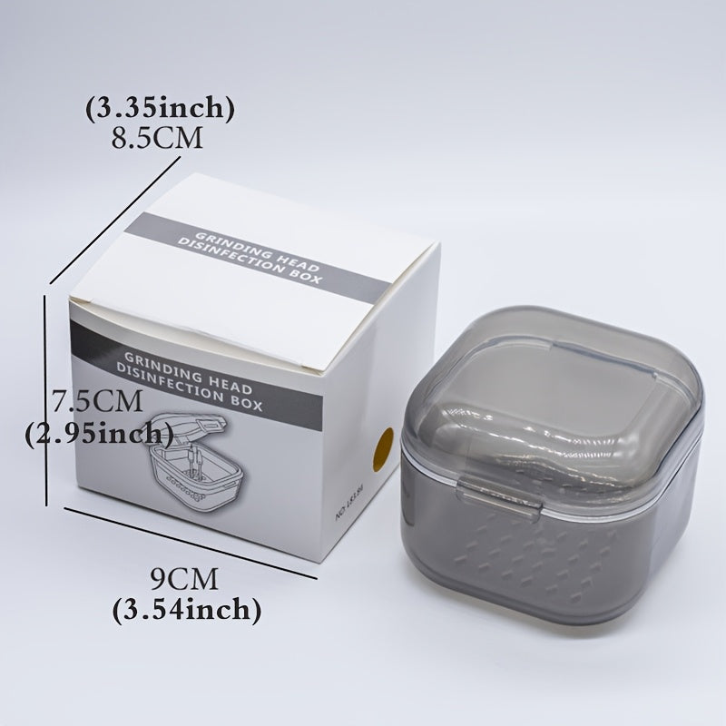 1pc Caja de desinfección portátil para herramientas de uñas, varios colores a elegir, caja de almacenamiento multifuncional con accesorios de filtro, equipo de desinfección para herramientas de belleza para uñas.