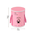 Cubo de baño de pies portátil y plegable para el hogar con aislamiento y altura sobre la pantorrilla