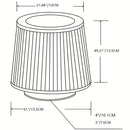 1 Pieza, Filtro De Aire De Malla, Acero Inoxidable, Tela No Tejida, Material De Manga De Goma, Aire Limpio Y Transparente, Adecuado Para Filtrar Gases En Automóviles, Cocinas, Baños, Etc