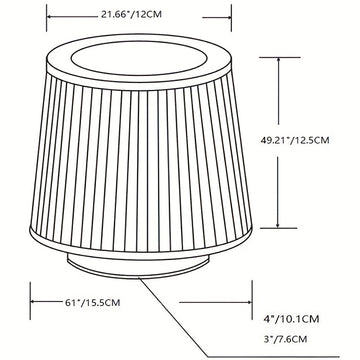 1 Pieza, Filtro De Aire De Malla, Acero Inoxidable, Tela No Tejida, Material De Manga De Goma, Aire Limpio Y Transparente, Adecuado Para Filtrar Gases En Automóviles, Cocinas, Baños, Etc