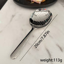 1pc Cuchara Grande de Acero Inoxidable para Buffet, Cuchara Grande de Servir, Cuchara para Fiestas/Banquetes/Buffet, Apta para Lavavajillas, Cuchara Plateada de Cocina, Gadgets Prácticos de Cocina para Uso Familiar