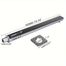1PC Cabeza de ducha de lluvia cuadrada de acero inoxidable de 39,98 cm con brazo mural - No se necesita electricidad, Accesorio de ducha de baño durable, Plata