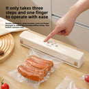 Kit de sellador de vacío inalámbrico portátil con carga USB, que incluye una función de sellado de bolsas de aperitivos, ideal para conservar alimentos, aperitivos, carnes, frutas y verduras. Diseñado para ahorrar espacio.
