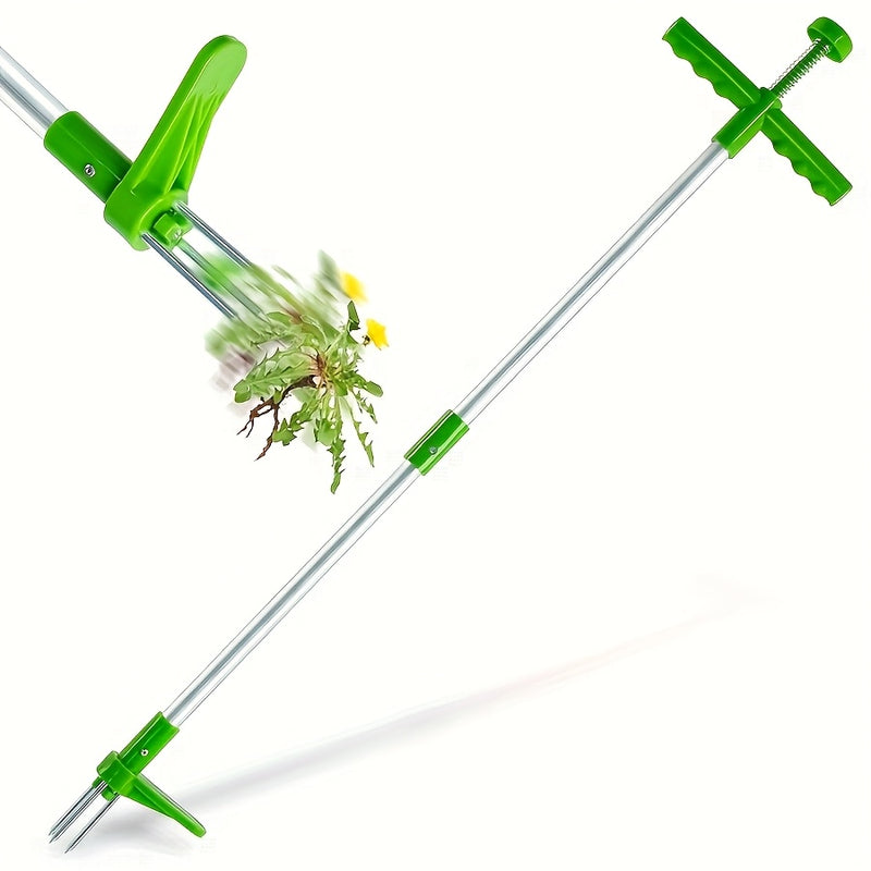 1pc Herramienta Manual para Arrancar Malas Hierbas, Diseño de Tubo de Aluminio de Doble Sección, Fácil de Usar, Removedor de Malas Hierbas para Jardín, No Necesita Electricidad, Herramienta de Jardinería para Deshierbar