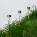 10pcs Luces LED Solares, Luces de Varilla de Acero Inoxidable para Exteriores, La Mejor Elección para Regalos Festivos, Adecuadas para Patios, Céspedes, Senderos, Terrazas y Jardines, Decoración de Caminos en Fiestas y Pasillos