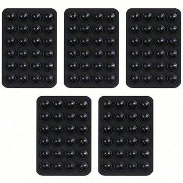 5 piezas de agarre de silicón para teléfono móvil con 24 soportes pequeños de ventosa, compatible con iPhone y Android: agarres adhesivos para selfies y videos, ideal para ducha y pared, regalo perfecto para cumpleaños de amigos