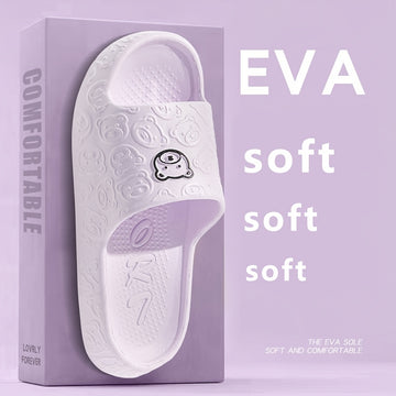 Pantuflas nuevas para mujer, suaves, sandalias de verano para baño y ducha, antideslizantes, suela blanda EVA, unisex