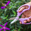 5 unidades de tijeras de poda profesional, mangos con agarre cómodo, estilo clásico, cuchillas de acero inoxidable, tijeras de jardinería manual para arreglos florales y mantenimiento de jardín, 16,99 cm