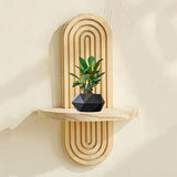 1 Estante de Pared Estilo Bohemio, Decoración Moderna para el Hogar, Portavelas Colgante Arcoíris Adecuado para Cocina, Dormitorio y Fondo del Salón