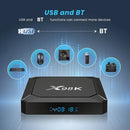 Reproductor de streaming X98K RK3528 con Android 13.0, WiFi de doble banda, decodificación de video 4K, control remoto, enchufe estadounidense, USB 2.0, sin batería - Ideal para entretenimiento en el hogar inteligente