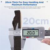 Almohadilla de espuma acústica de alta densidad con adhesivo para reducción de ruido, 50,04 cm x 2,01 cm x 101,6 cm Panel de caja de huevos negro para insonorización de estudio, aislamiento de coche, alfombra de espuma resistente al calor