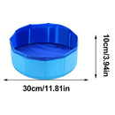 Baño de pies portátil plegable - Azul claro y amarillo, baño de spa para mascotas de PVC, para gatitos, cachorros y mascotas pequeñas - Diseño viajero para interiores y exteriores, no necesita electricidad, relajación de mascotas pequeñas, diseño juguetó