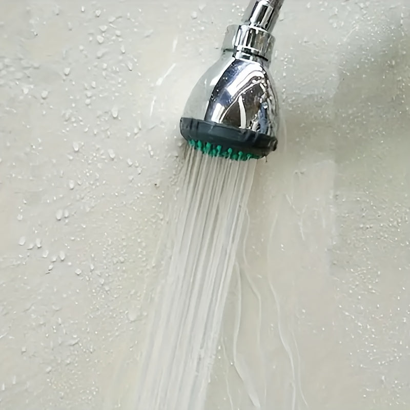 1 pieza de ducha de alta presión con diseño anti-atrapos - Montaje en pared, accesorio de baño redondo de plástico, acabado metálico, múltiples configuraciones de salpicadura, ducha de conservación de agua | Moderna ducha | Ducha duradera, accesorios de
