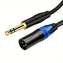 Cable XLR macho a 1/4 de pulgada (6.35mm) Jack TRS, Conector balanceado TRS de 6.35mm a XLR macho de 3 pines para micrófonos, altavoces, escenario, DJ y más, 1 paquete Eid Al-Adha Mubarak
