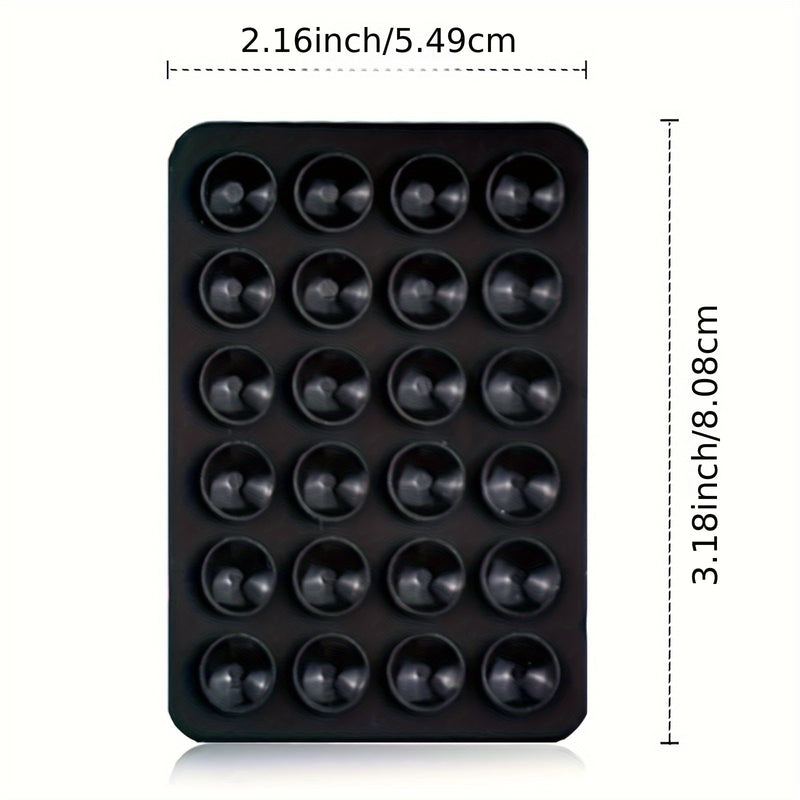 5 piezas de agarre de silicón para teléfono móvil con 24 soportes pequeños de ventosa, compatible con iPhone y Android: agarres adhesivos para selfies y videos, ideal para ducha y pared, regalo perfecto para cumpleaños de amigos