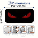1 pieza de cortina de sol para coche UV rojo - Diseño de ojos de gato negro, protector de parabrisas plegable para conducir en la playa y en la costa, mantiene el vehículo fresco, se ajusta a los coches, SUV y camiones - Accesorio de interior de automóvi