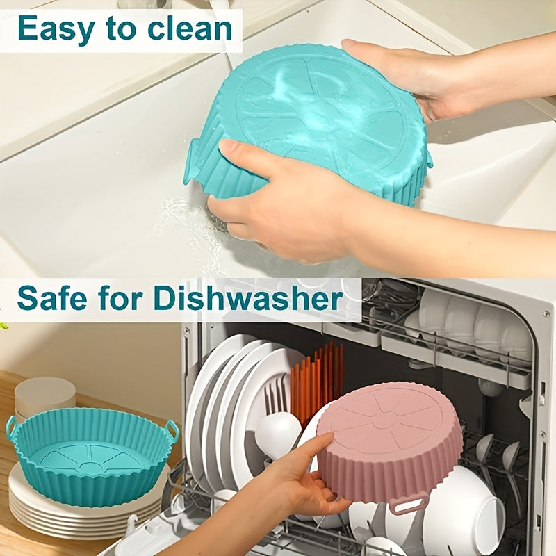 1pc/Funda Reutilizable para Freidora de Aire - Antiadherente, Grado Alimenticio, Accesorios Multifunción para Cocina, Molde de Silicona para Freidora, Moldes de Silicona para Air Fryer, Accesorios de Silicona para Freidora