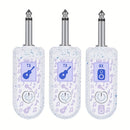 YAMNWEO Sistema sin varillas de Guitarra 2.4GHz XLR - Audio en Tiempo Real 48K/16bit, Batería Recargable y Alimentación USB, Compatible con Guitarra Eléctrica, Bajo, Saxofón - Blanco, Transmisión para Instrumentos Musicales, Diseño Elegante del Transmiso