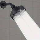 1pc Cabezal de ducha redondo de pared y montaje colgante - Rociador de lluvia de alta presión, fácil instalación, boquillas de pegamento suave que evitan el bloqueo, ideal para el cuidado suave del cabello y la piel, accesorio esencial para el baño
