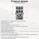 Pedal de Efectos M-VAVE MINI-EFX 9 en 1 con True Bypass, Control Remoto y Alimentación USB - 9 Opciones de Sonido, Pedal Digital Compacto para Guitarras Eléctricas, Bajo, Estilos Musicales Variados, Diseño Artístico Único, Construcción Metálica Duradera