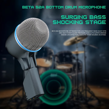 BETA MIC Micrófono de Voz de Robot Instrumento Musical Micrófono Dinámico de Corazón Micrófono con Cable para Aplicaciones Vocales e Instrumentales Tambor de Serpiente Guitarra Eléctrica de Latón Instrumento de Percusión
