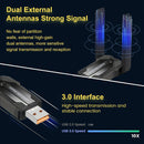 Adaptador USB WiFi 6 para PC de Escritorio, AX900 Mbps Cobertura Extensa Doble Banda 5G/2.4G USB 3.0 Transmisor sin varillas WiFi 6 Compatible con Windows 11/10/8/7