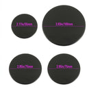 Conjunto de 4 accesorios compatibles para estufas de gas empotradas SABAF, que incluye cubiertas para los quemadores en tamaños: 1 pieza de 55 mm, 2 piezas de 75 mm y 1 pieza de 100 mm.