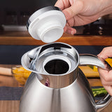 Botella Aislada de Acero Inoxidable de 3L/101.44 Onzas - Jarrón de Agua Aislado al Vacío con Cierre de Botón de Pulsar Fácil, Cafetera Térmica de Pared Doble, Adecuado para Bebidas Calientes y Frías, Té - Uso Versátil