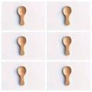 6/12 Piezas, Minicucharas De Madera Con Mangos Cortos, Ideales Para Helado, Café, Postres Y Condimentos, Utensilios De Cocina De Madera Maciza Duraderos