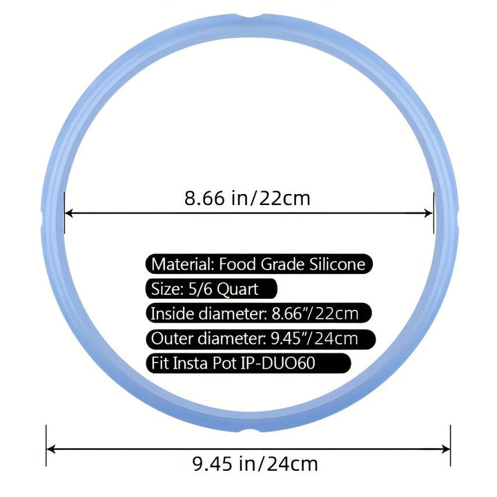 Anillo De Sellado De PC Para InstaPot De 6 Qt - Anillos De Sellado De Silicona De Repuesto Para Olla A Presión Programable IP De 6 Cuartos - Reemplazos De Goma De Insta-Pot Y Accesorios De Insta Pot Que Se Ajustan A Modelos De 5QT Y 6QT